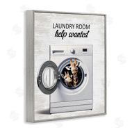 Lettered and Lined | Laundry Room Help Wanted