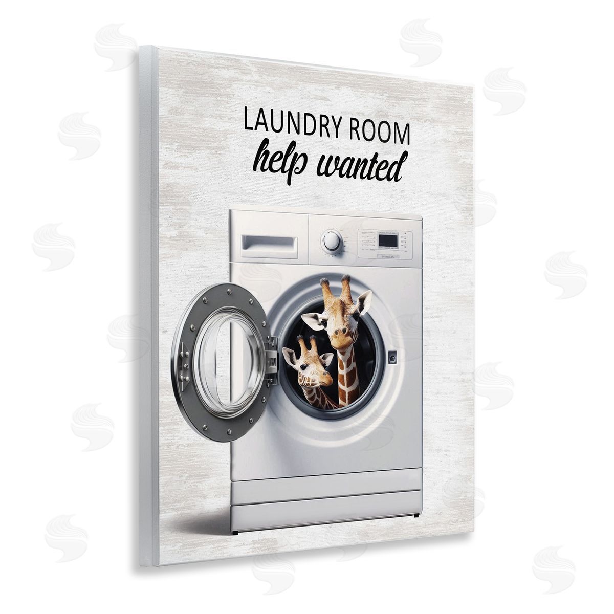 Laundry Room Help Wanted Wood Plaque Wall Art, Home Decor by Lettered and Lined