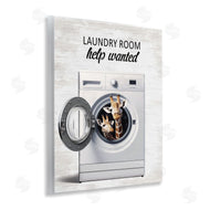 Lettered and Lined | Laundry Room Help Wanted