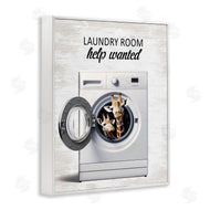 Lettered and Lined | Laundry Room Help Wanted