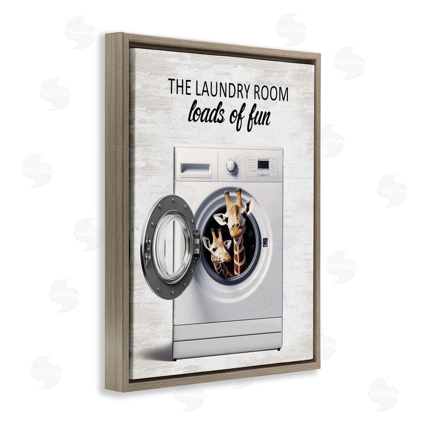Lettered and Lined | Giraffes & Laundry Load