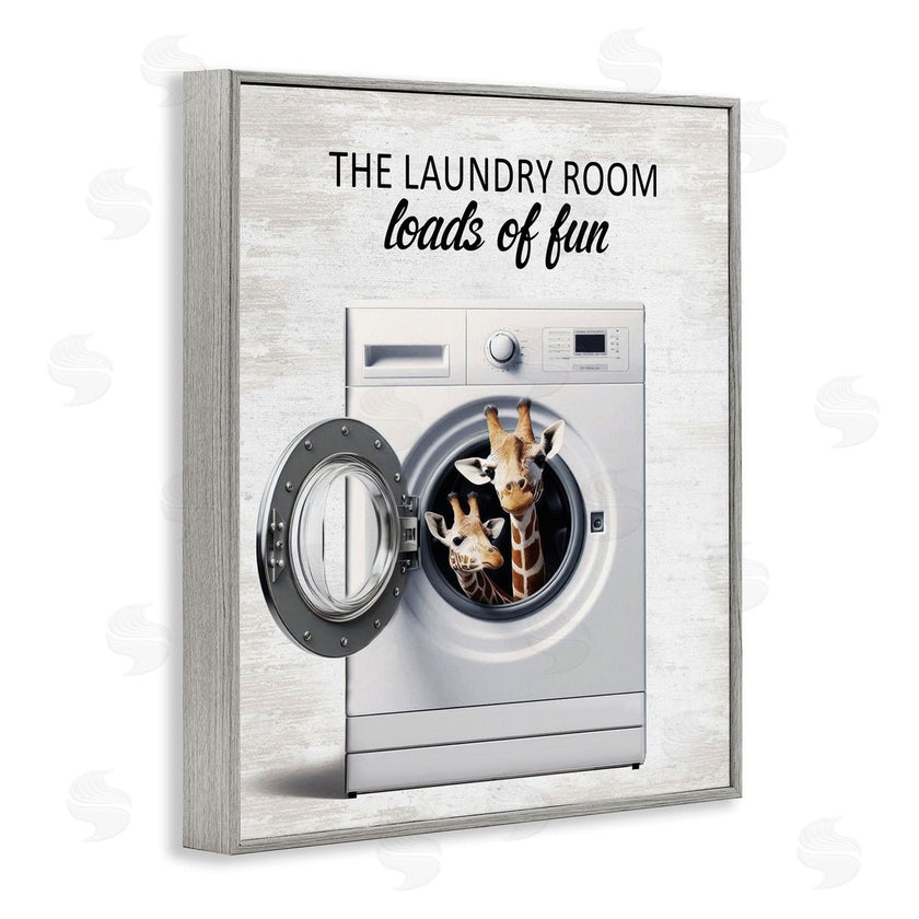 Lettered and Lined | Giraffes & Laundry Load