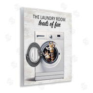 Lettered and Lined | Giraffes & Laundry Load