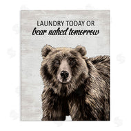 Lettered and Lined | Bear Naked Tomorrow Funny Laundry