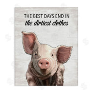 Lettered and Lined | Best Days & Dirtiest Clothes Pig