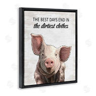 Lettered and Lined | Best Days & Dirtiest Clothes Pig