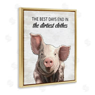 Lettered and Lined | Best Days & Dirtiest Clothes Pig