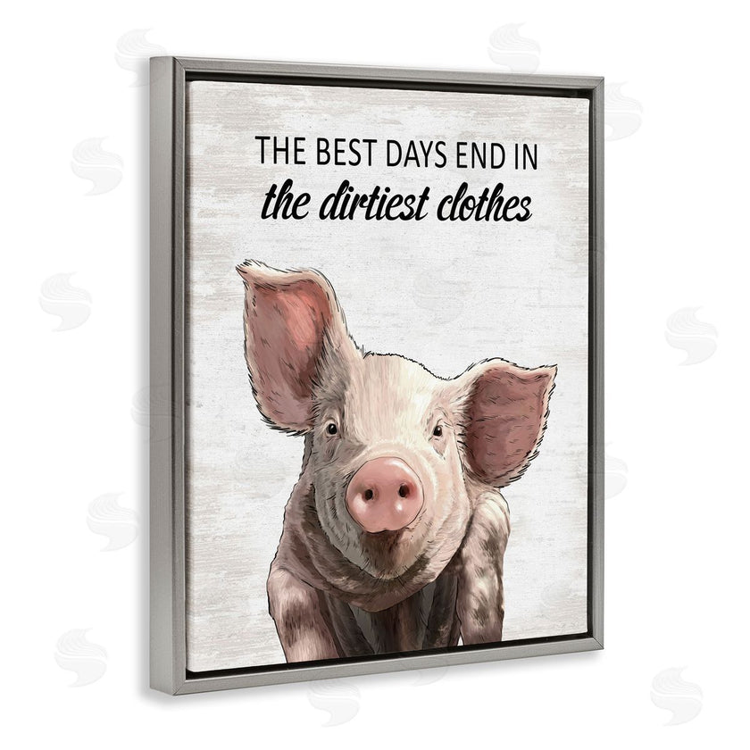 Lettered and Lined | Best Days & Dirtiest Clothes Pig