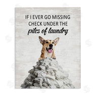 Lettered and Lined | Piles Of Laundry Dog