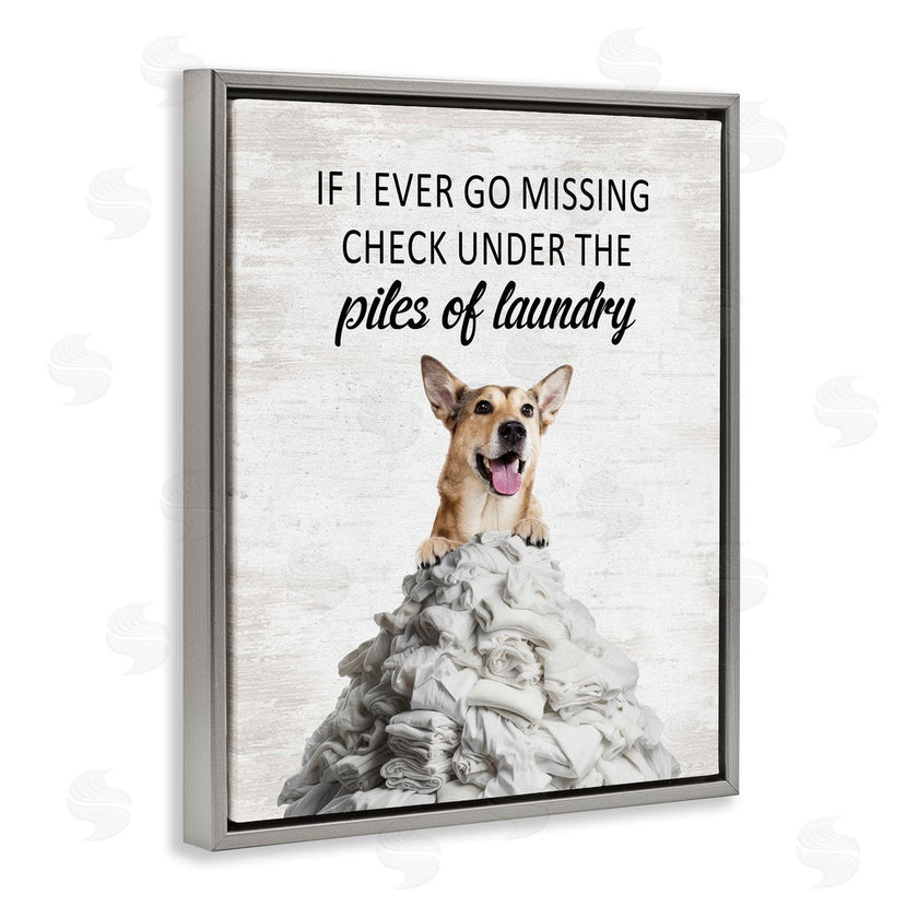 Lettered and Lined | Piles Of Laundry Dog