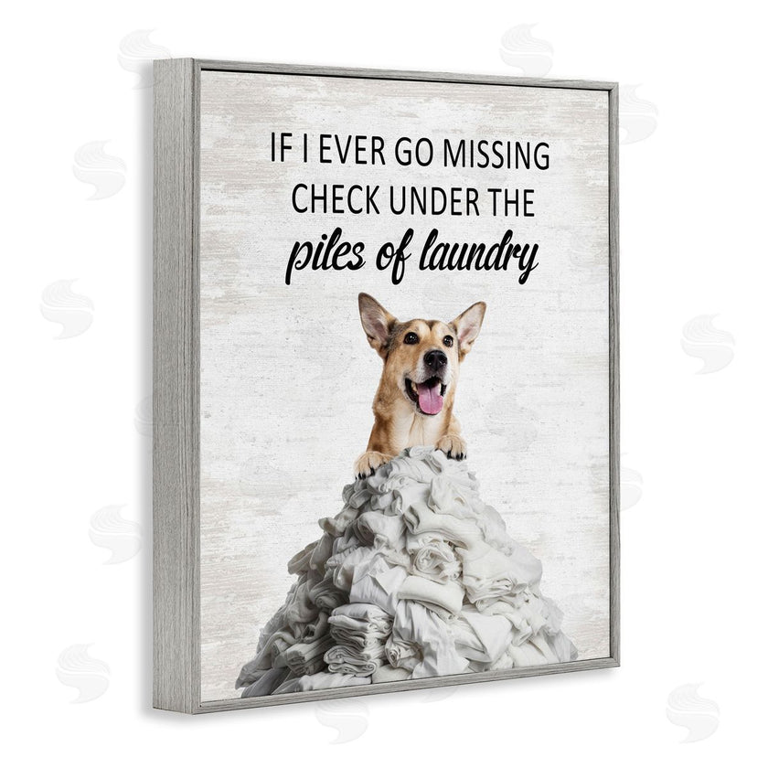 Lettered and Lined | Piles Of Laundry Dog