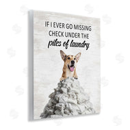 Lettered and Lined | Piles Of Laundry Dog