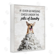 Lettered and Lined | Piles Of Laundry Dog