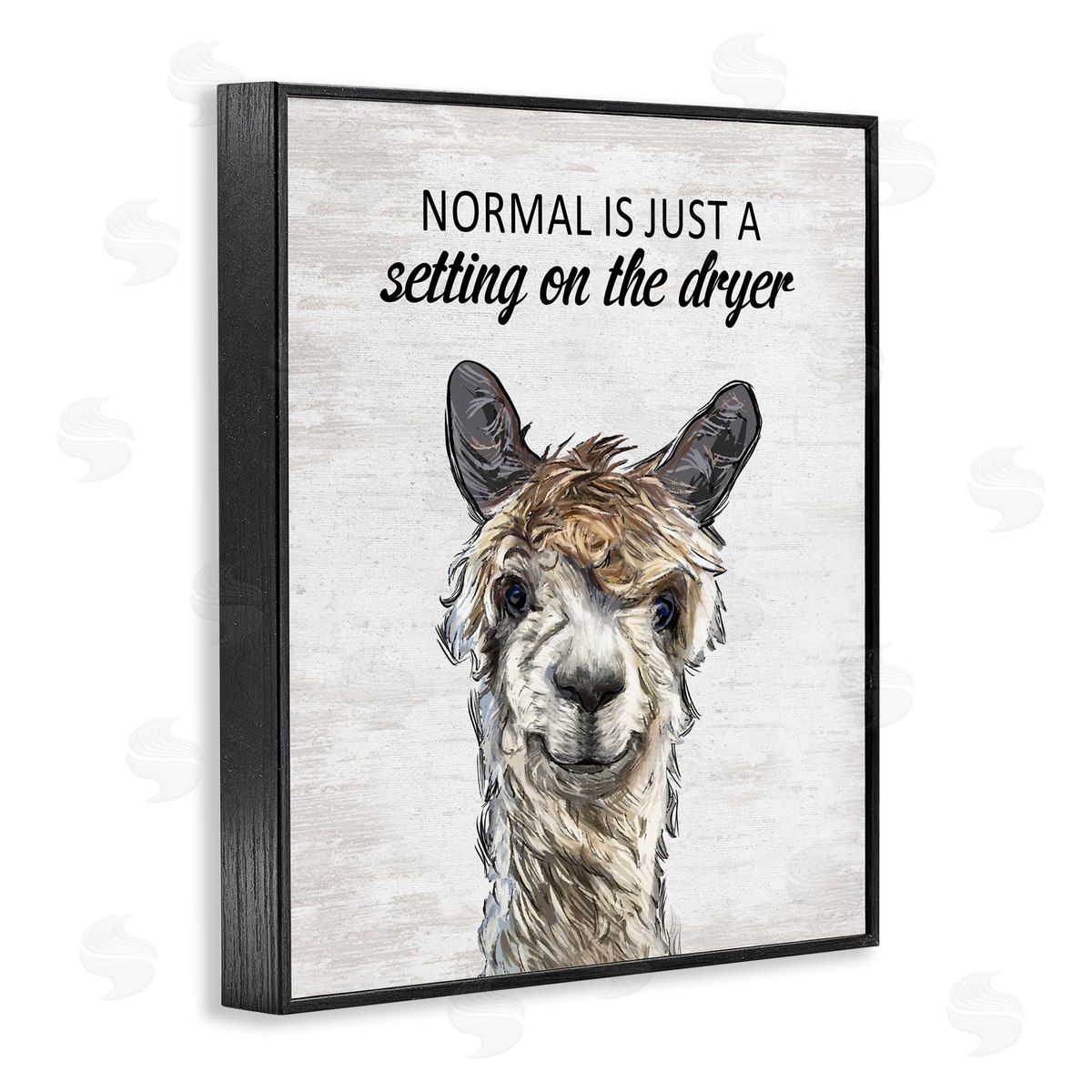 Normal is Just Dyer Setting Black Frame Print Wall Art, Home Decor by Lettered and Lined