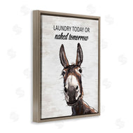 Lettered and Lined | Laundry Today Naked Tomorrow Donkey