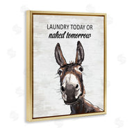 Lettered and Lined | Laundry Today Naked Tomorrow Donkey