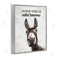 Lettered and Lined | Laundry Today Naked Tomorrow Donkey