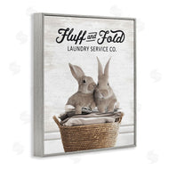 Lettered and Lined | Vintage Laundry Service Bunnies
