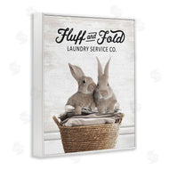 Lettered and Lined | Vintage Laundry Service Bunnies