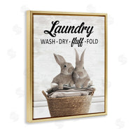 Lettered and Lined | Bunnies & Laundry Basket