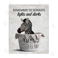 Lettered and Lined | Separate Laundry & Zebra