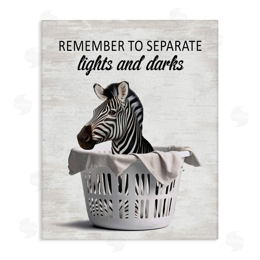 Lettered and Lined | Separate Laundry & Zebra