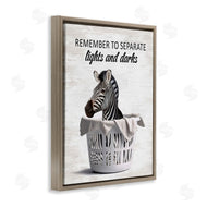 Lettered and Lined | Separate Laundry & Zebra