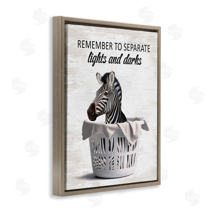 Lettered and Lined | Separate Laundry & Zebra