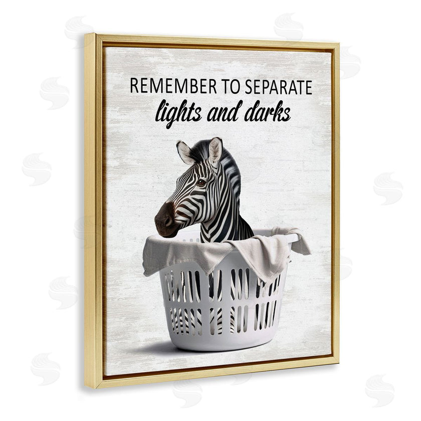 Lettered and Lined | Separate Laundry & Zebra
