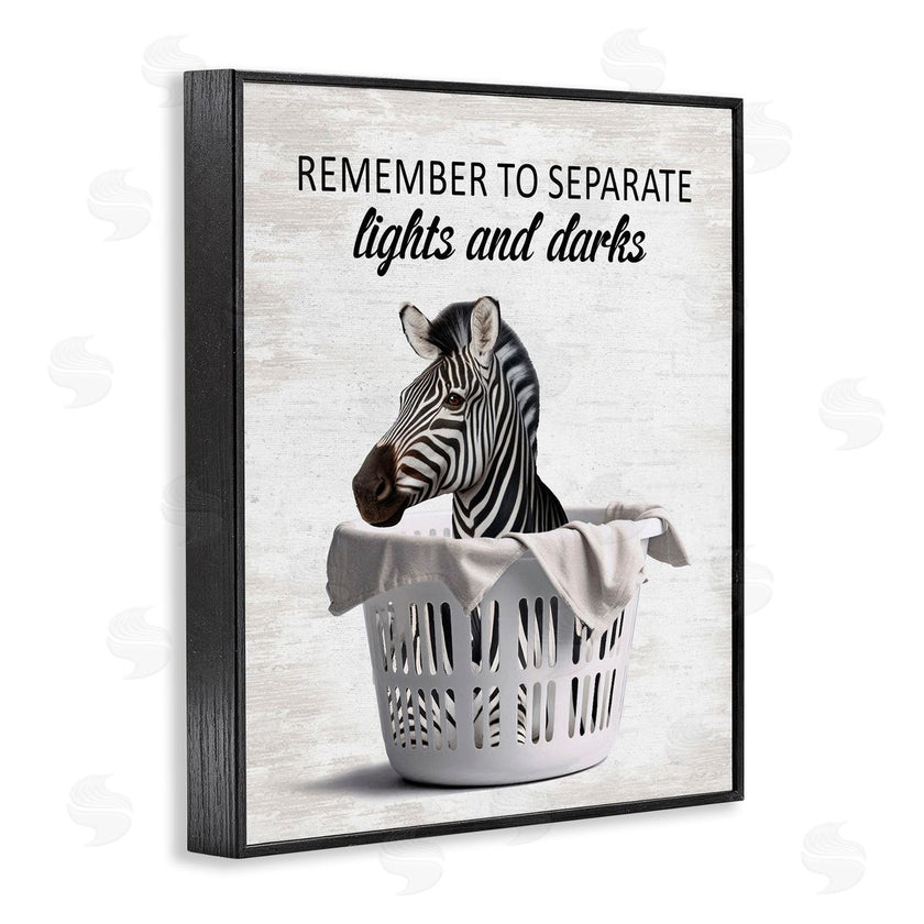 Lettered and Lined | Separate Laundry & Zebra