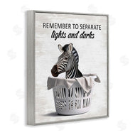 Lettered and Lined | Separate Laundry & Zebra