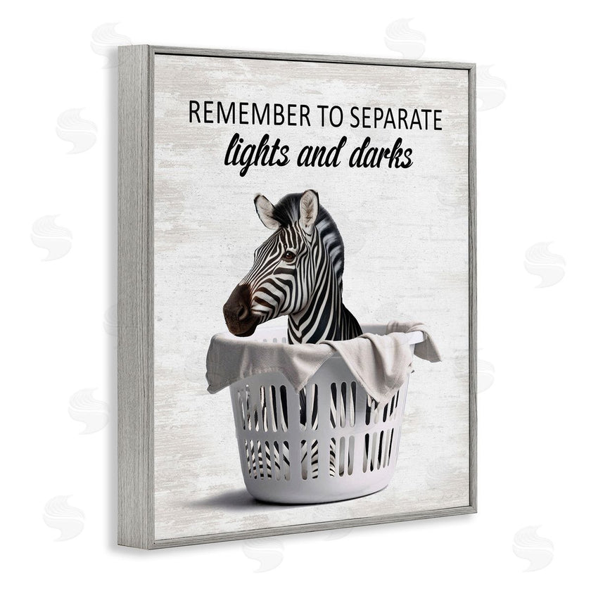 Lettered and Lined | Separate Laundry & Zebra