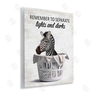 Lettered and Lined | Separate Laundry & Zebra