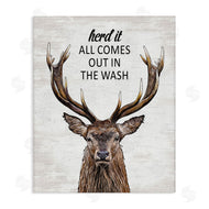 Lettered and Lined | Laundry Deer Pun