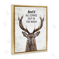 Lettered and Lined | Laundry Deer Pun