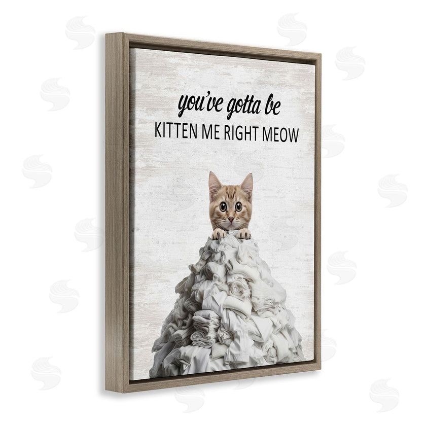 Lettered and Lined | Kitten & Laundry Pile