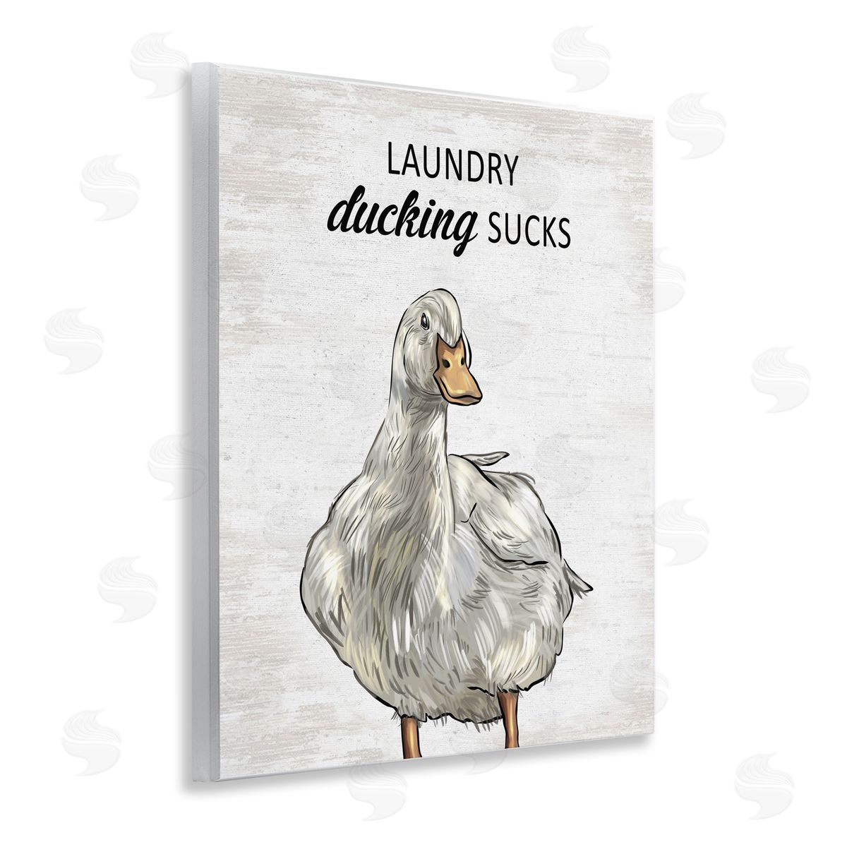 Sassy Laundry Duck Wood Plaque Wall Art, Home Decor by Lettered and Lined