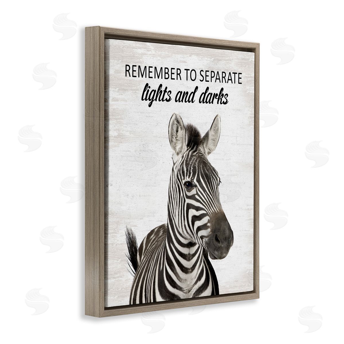 Remember To Separate Laundry Brown Floating Frame Canvas Wall Art, Home Decor by Lettered and Lined