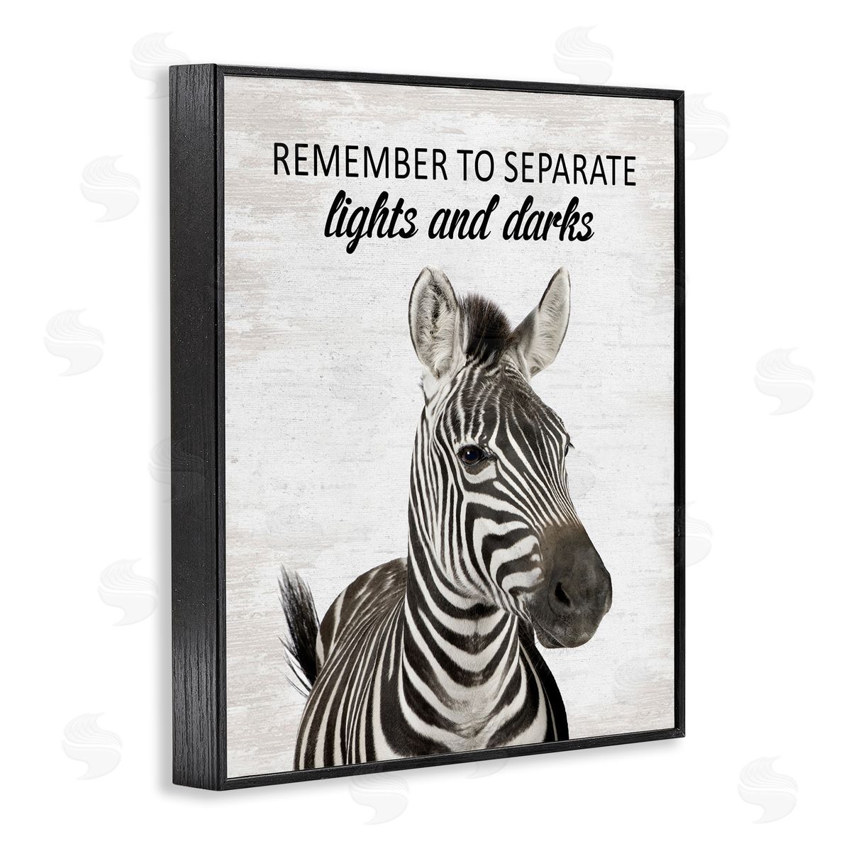 Remember To Separate Laundry Black Frame Print Wall Art, Home Decor by Lettered and Lined