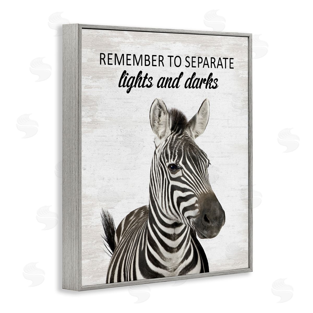 Remember To Separate Laundry Grey Frame Print Wall Art, Home Decor by Lettered and Lined