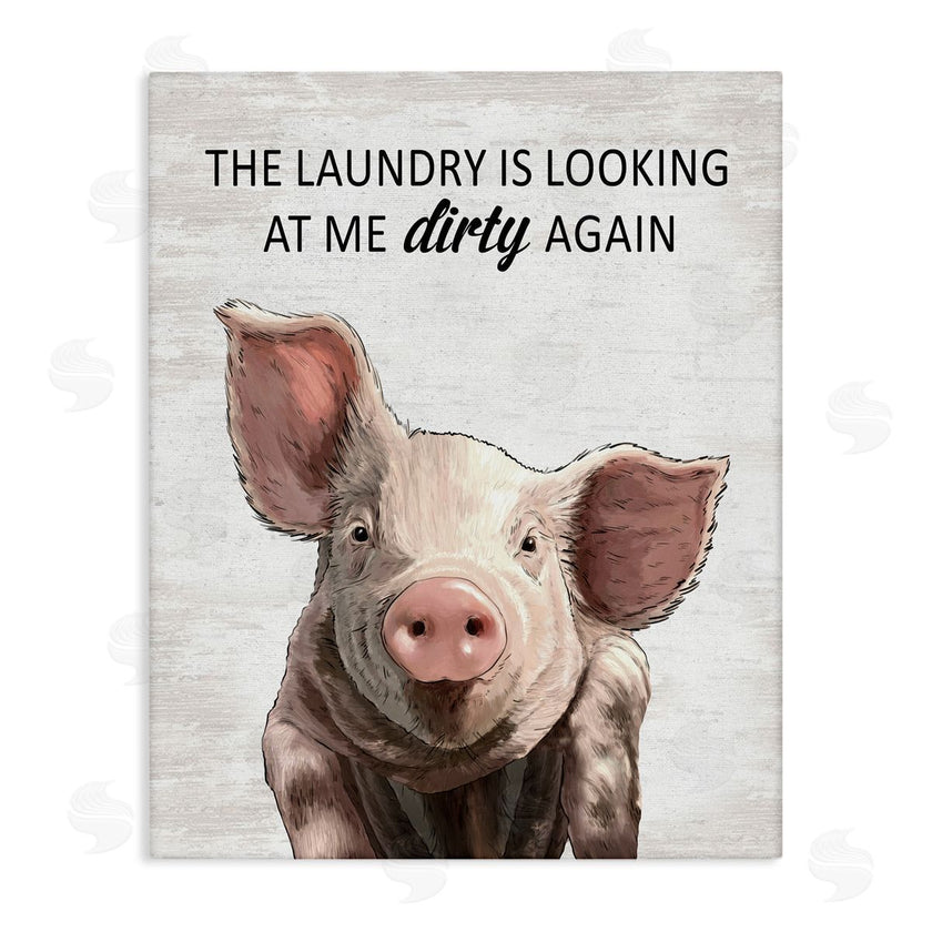 Lettered and Lined | Funny Dirty Laundry Pig