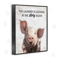 Lettered and Lined | Funny Dirty Laundry Pig