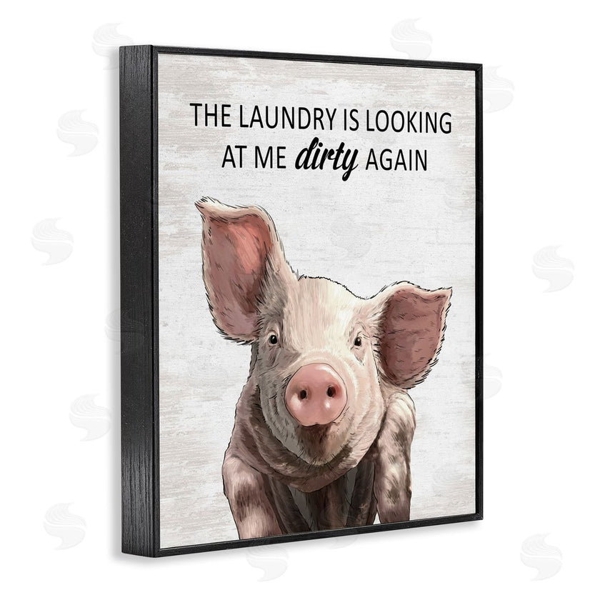 Lettered and Lined | Funny Dirty Laundry Pig