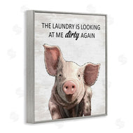 Lettered and Lined | Funny Dirty Laundry Pig
