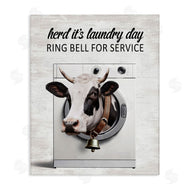 Lettered and Lined | Ring Bell Laundry Service Cow