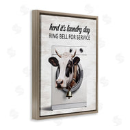 Lettered and Lined | Ring Bell Laundry Service Cow