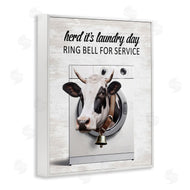 Lettered and Lined | Ring Bell Laundry Service Cow