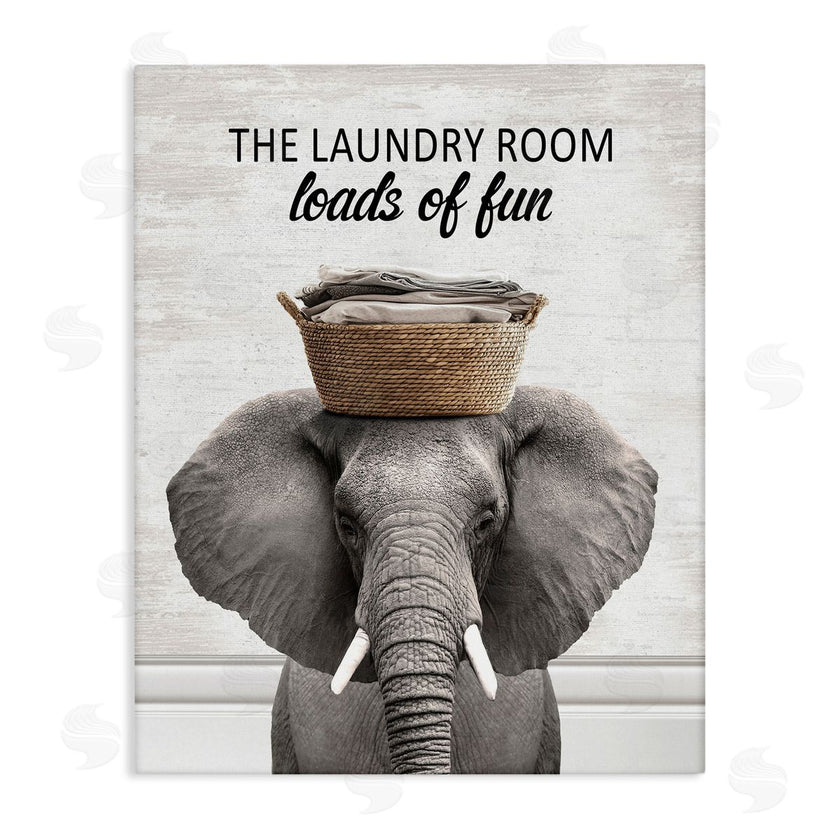 Lettered and Lined | Loads Of Fun Laundry Elephant