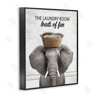 Lettered and Lined | Loads Of Fun Laundry Elephant