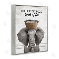 Lettered and Lined | Loads Of Fun Laundry Elephant